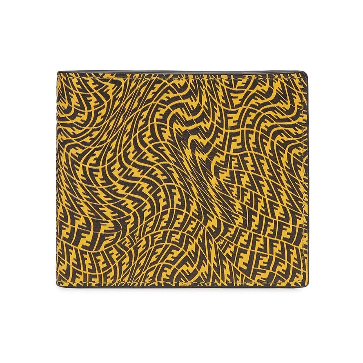 Fendi x Sarah Coleman FF Vertigo Yellow Black Bifold Wallet