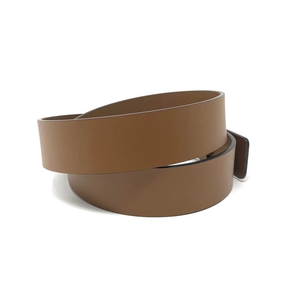 Gucci Cuir Brown Leather Interlocking GG Buckle 85/34 Belt