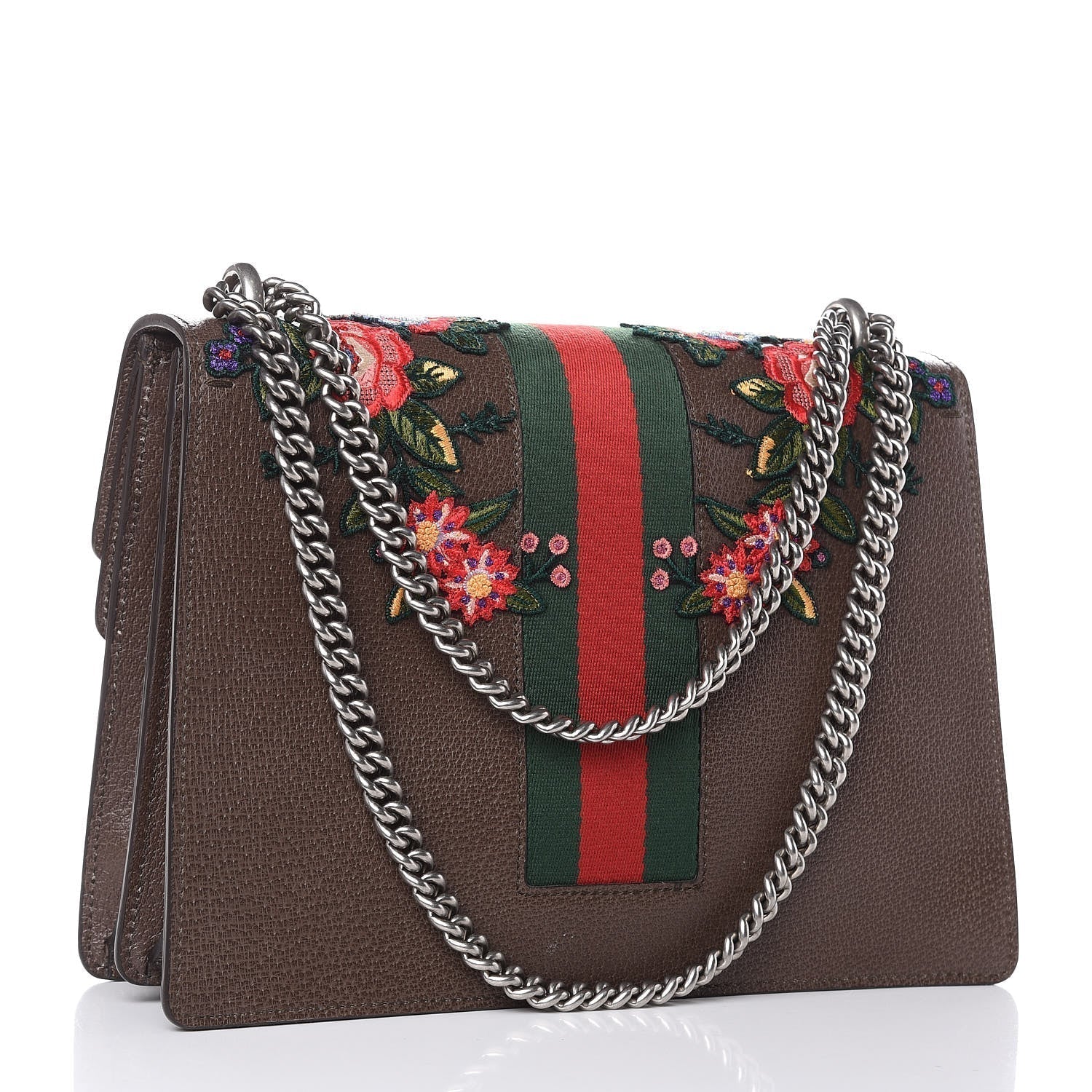 Gucci Dionysus Calfskin Owl Embroidered Shoulder Bag