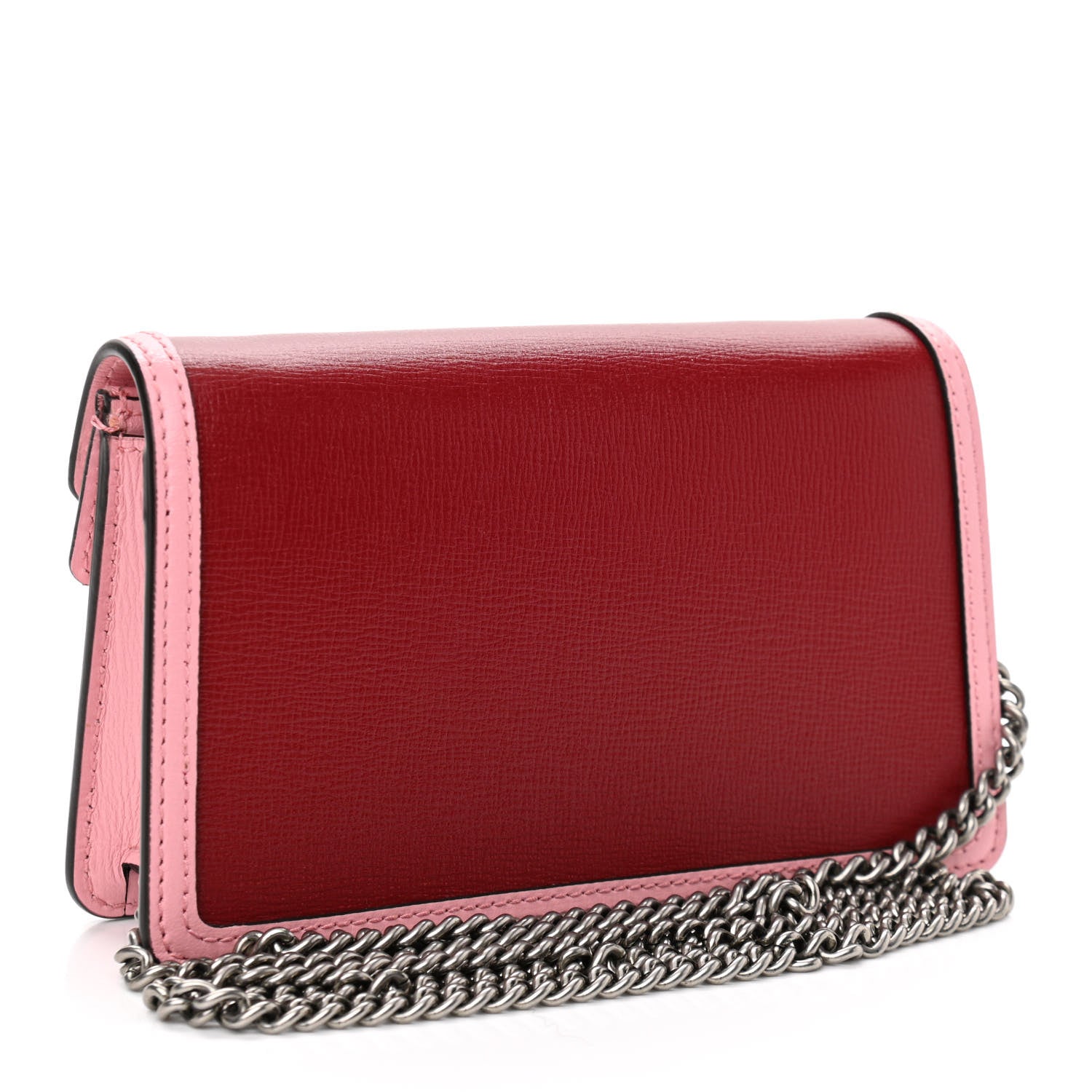 Gucci Dionysus Red Pink Calfskin Leather Super Mini Shoulder Bag