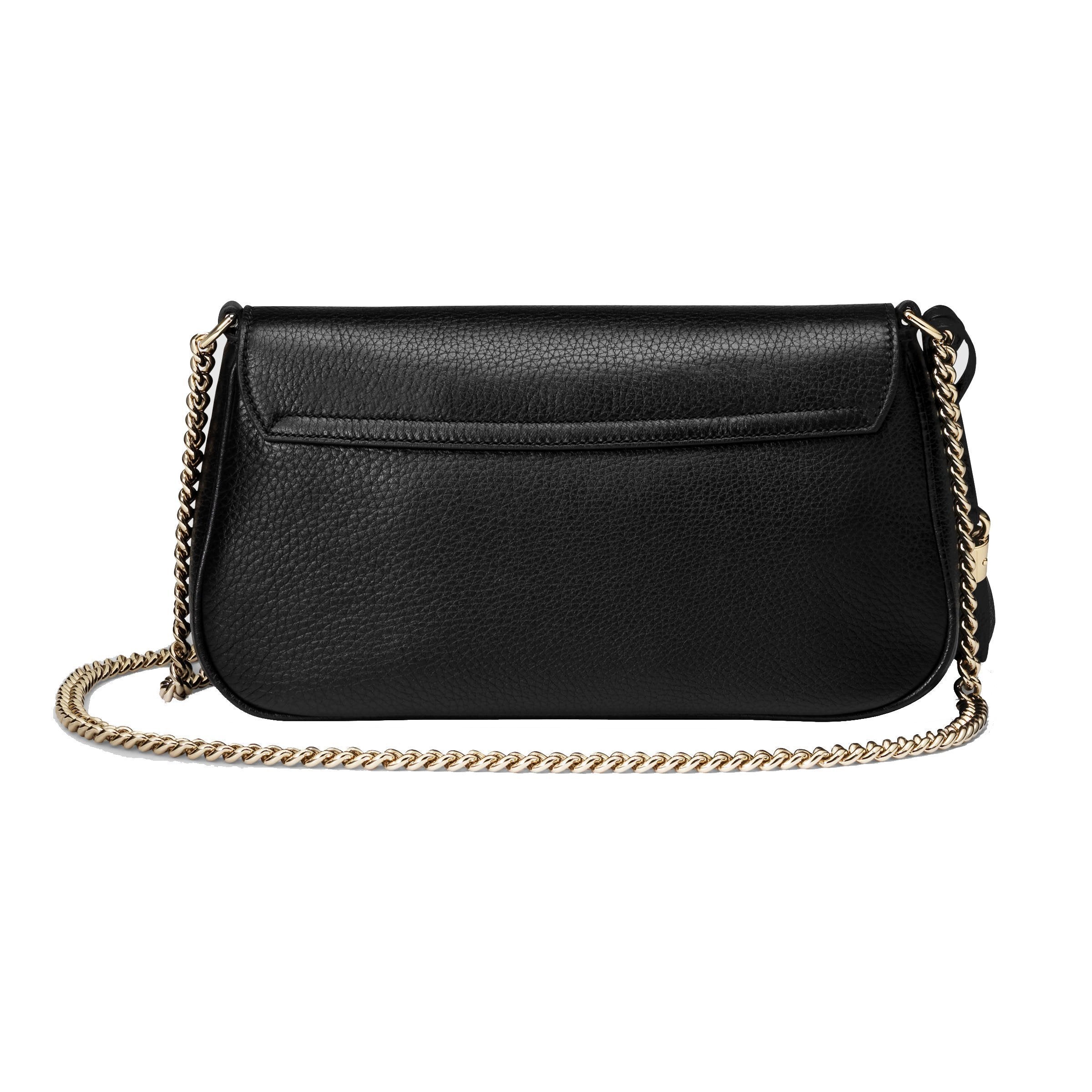 Gucci Soho Disco GG Black Tassel Chain Crossbody Bag