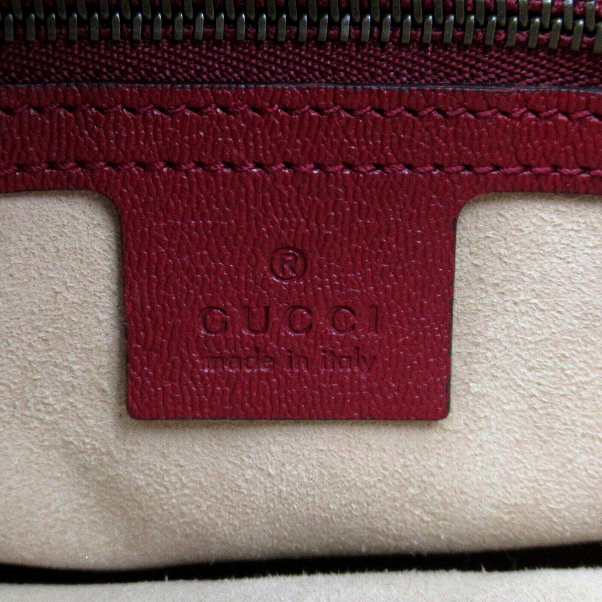 Gucci GG Red Calf Leather Shoulder Bag