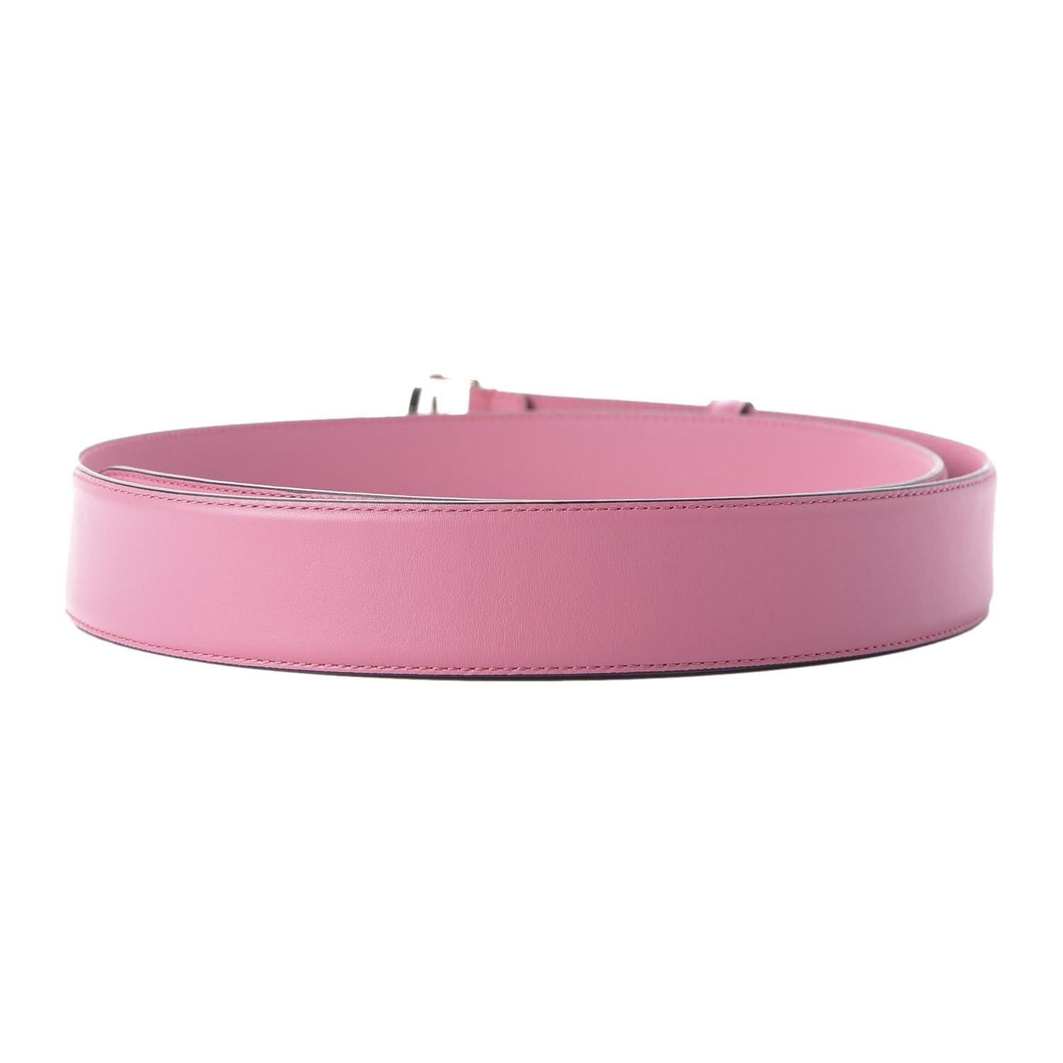 Gucci Glossy Pink Leather Interlocking GG Buckle 90/36 Belt