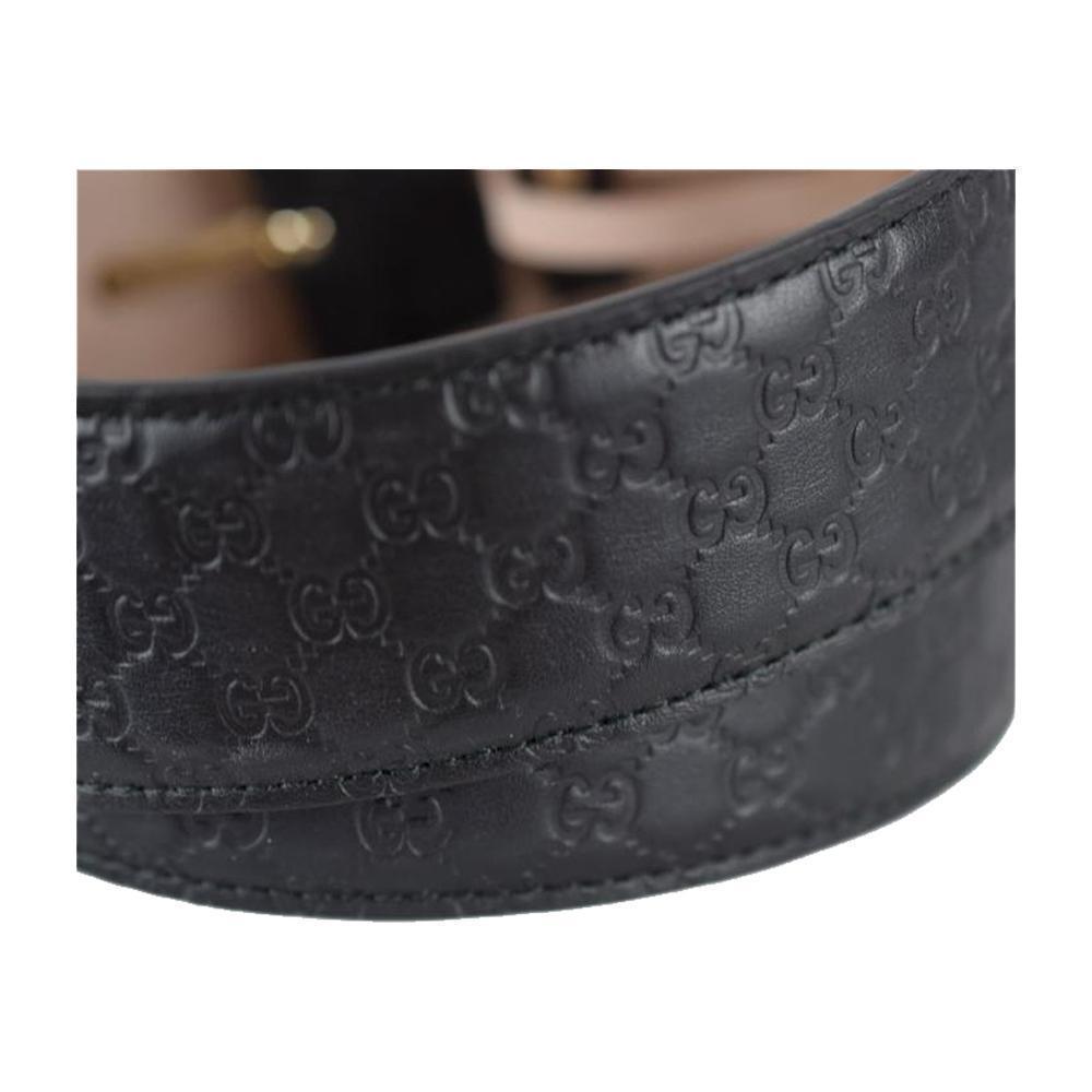 Gucci Men's Microguccissima Black Leather Belt Size 95/38