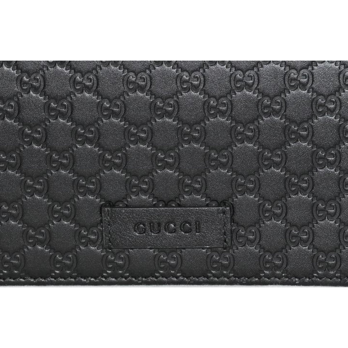 Gucci Microguccissma Black Wallet Crossbody Handbag