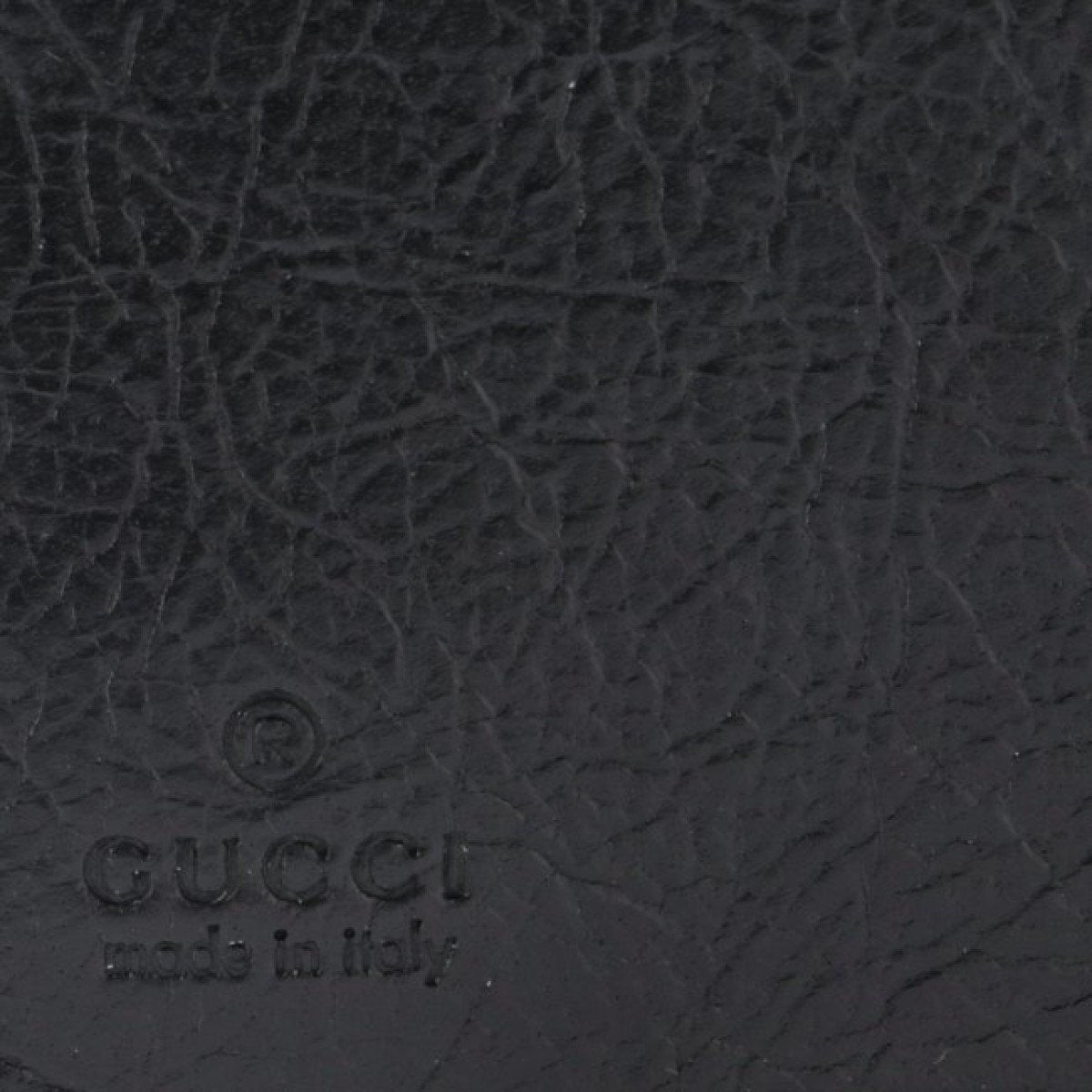 Gucci Morpheus GG Logo Fluffy Black Leather Bifold