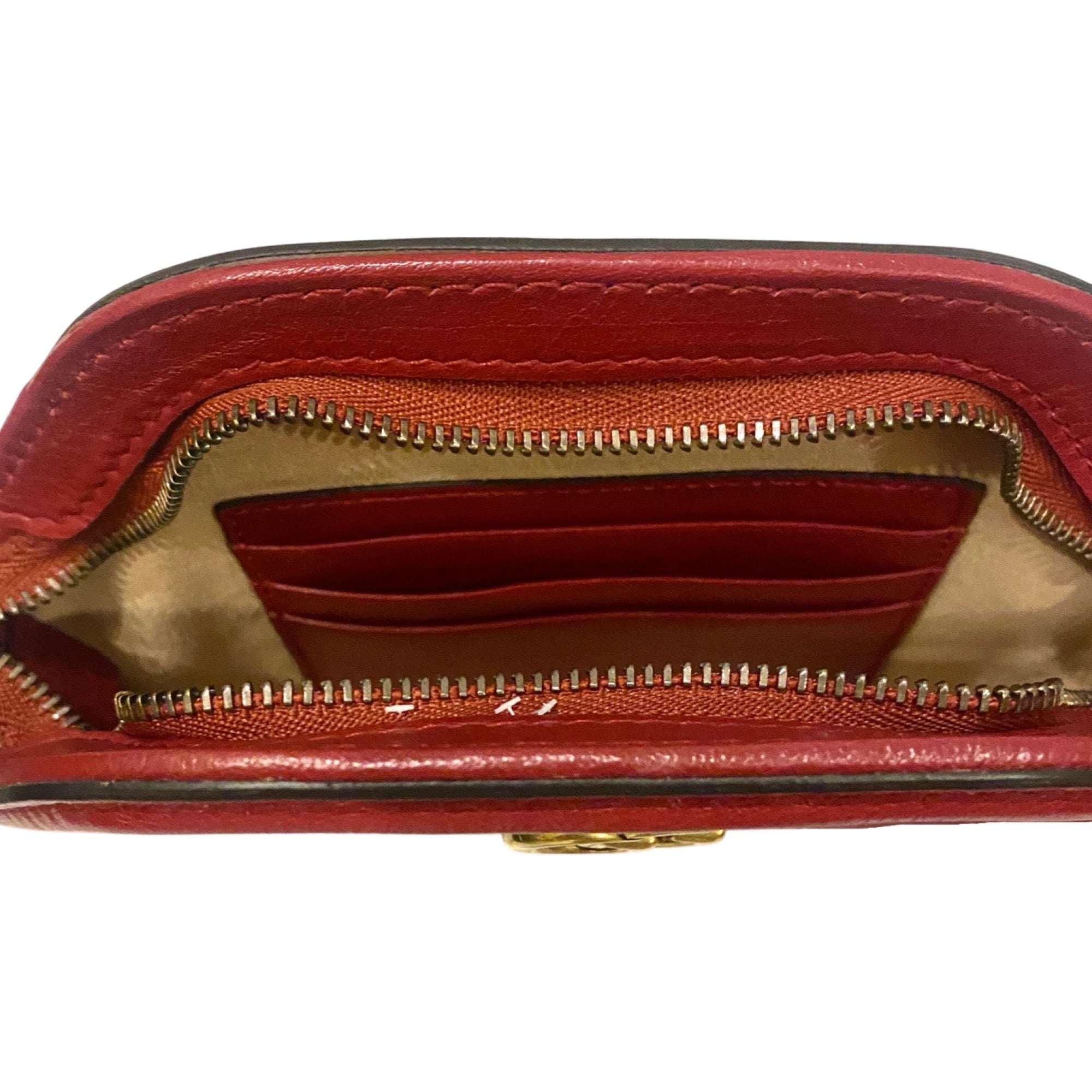 Gucci Rebelle Red Calf Leather Clutch Bag