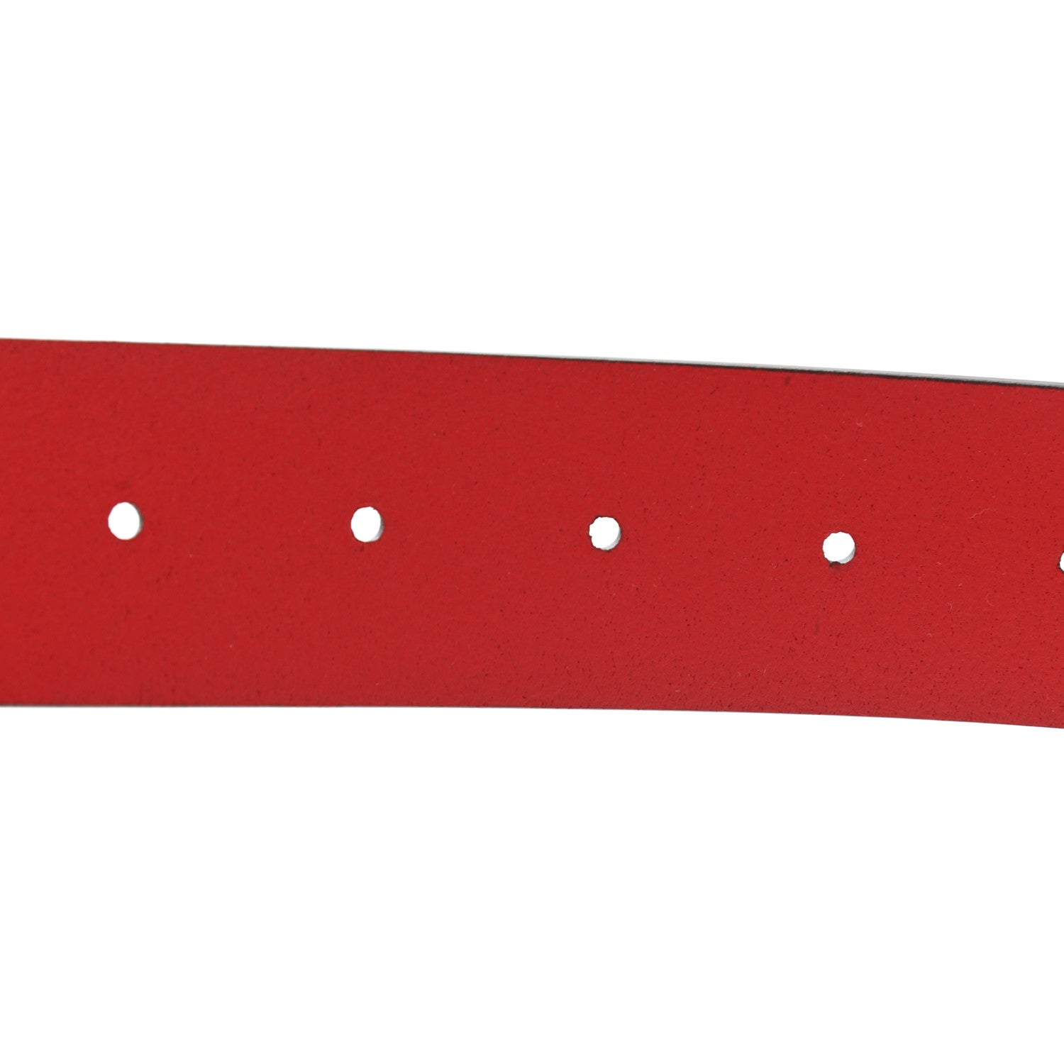 Gucci Rosso Red Leather Interlocking GG Buckle 90/36 Belt