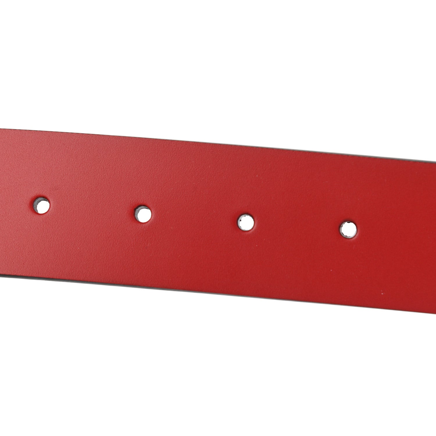 Gucci Rosso Red Leather Interlocking GG Buckle 90/36 Belt