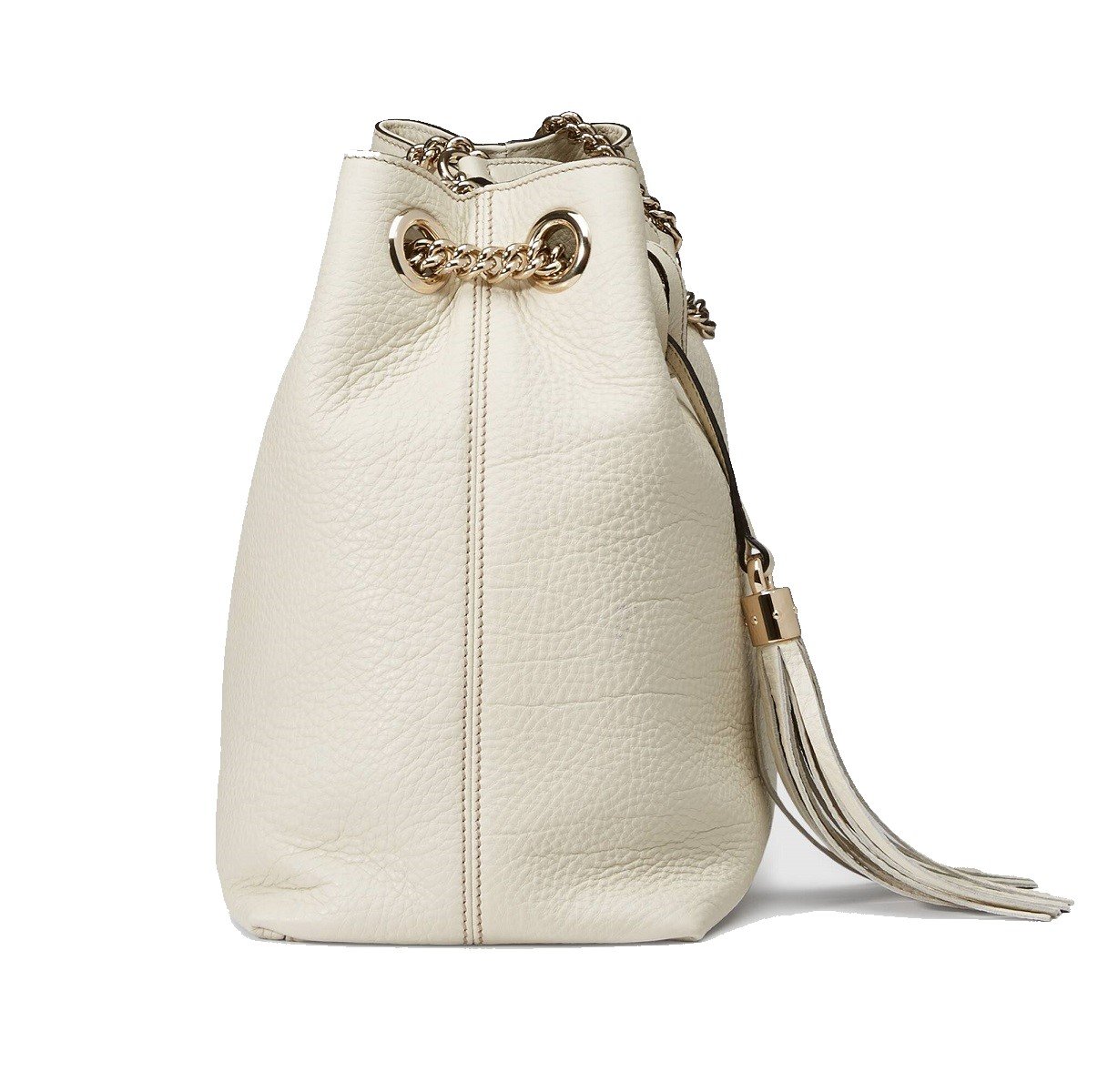 Gucci Soho GG Ivory Leather Chain Shoulder Bag