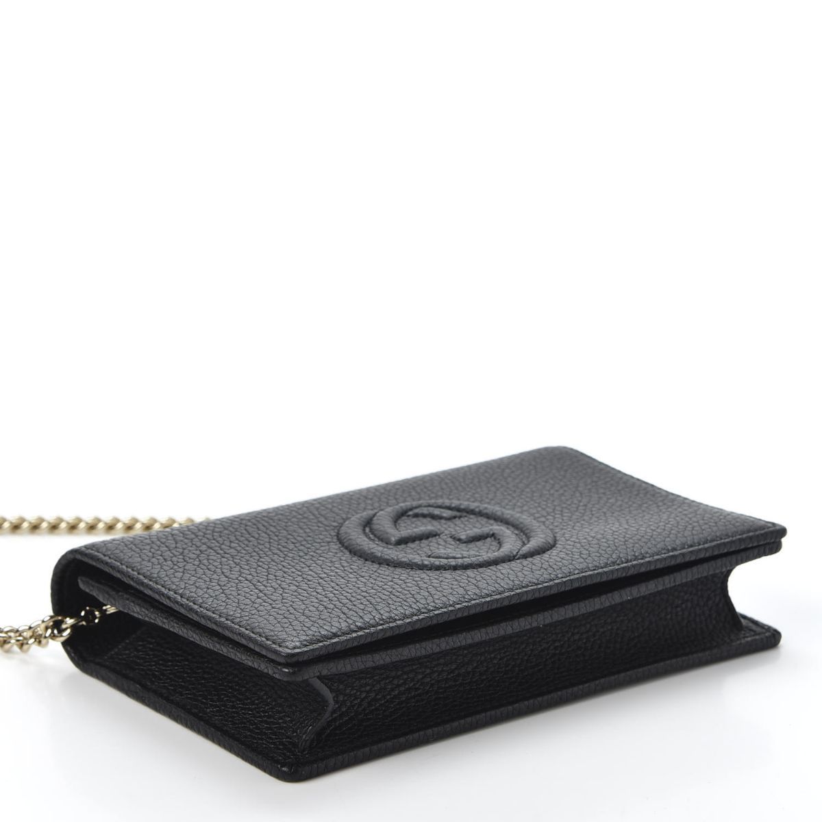 Gucci Soho Wallet on Chain Black Leather Cross Body Bag