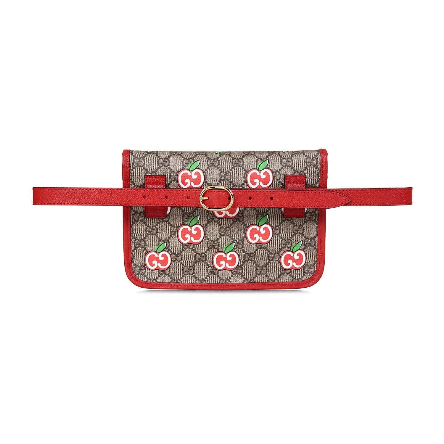 Gucci Supreme Canvas GG Apple Print Belt Bag