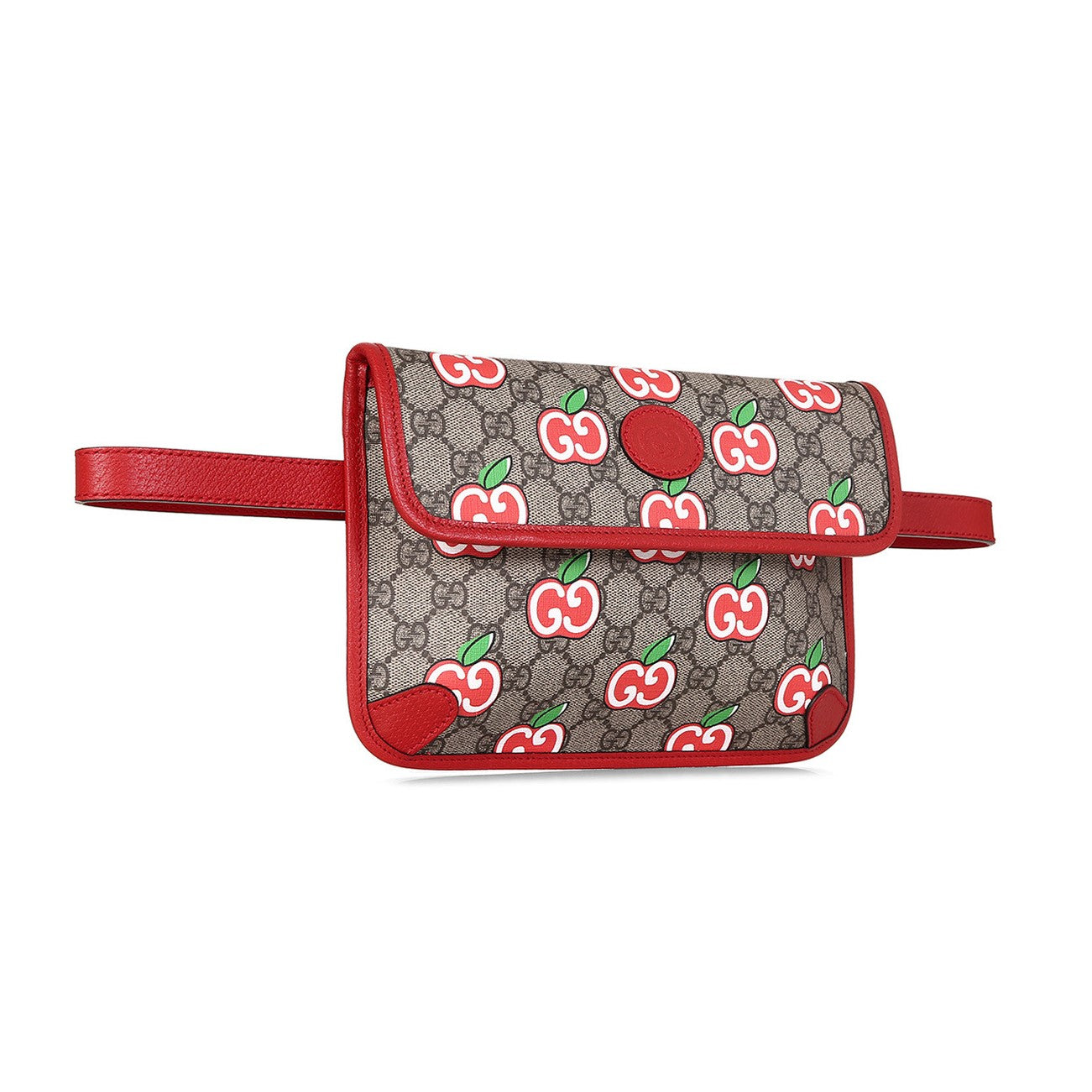 Gucci Supreme Canvas GG Apple Print Belt Bag