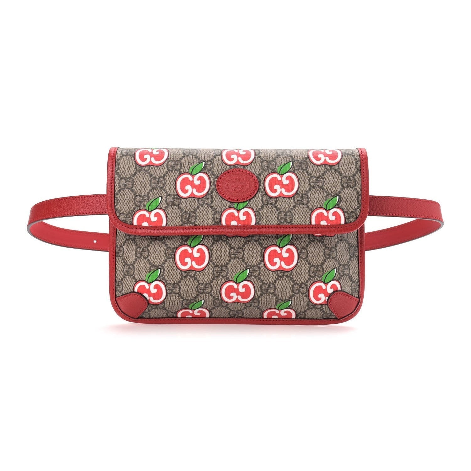 Gucci Supreme Canvas GG Apple Print Belt Bag