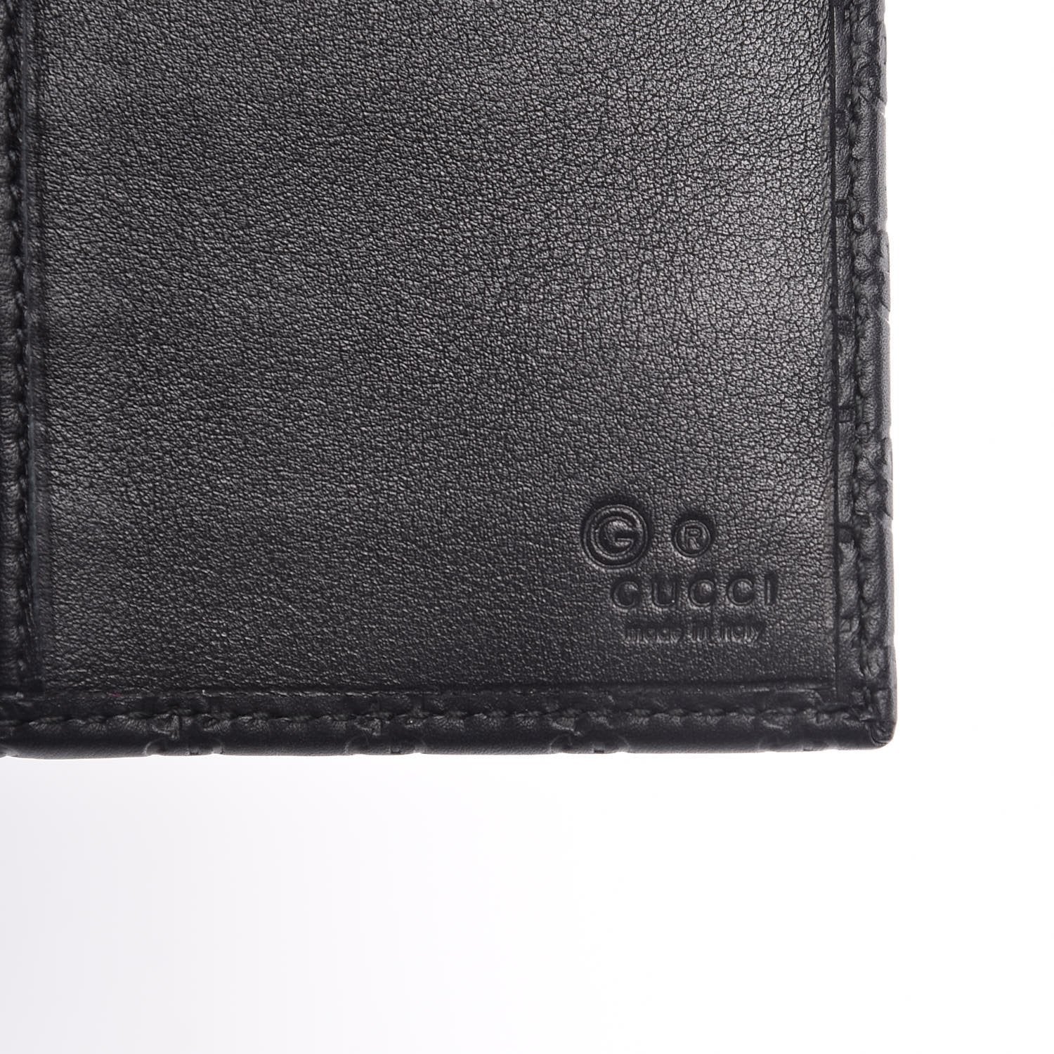 Gucci Women's Black Microguccissima Continental Flap Wallet