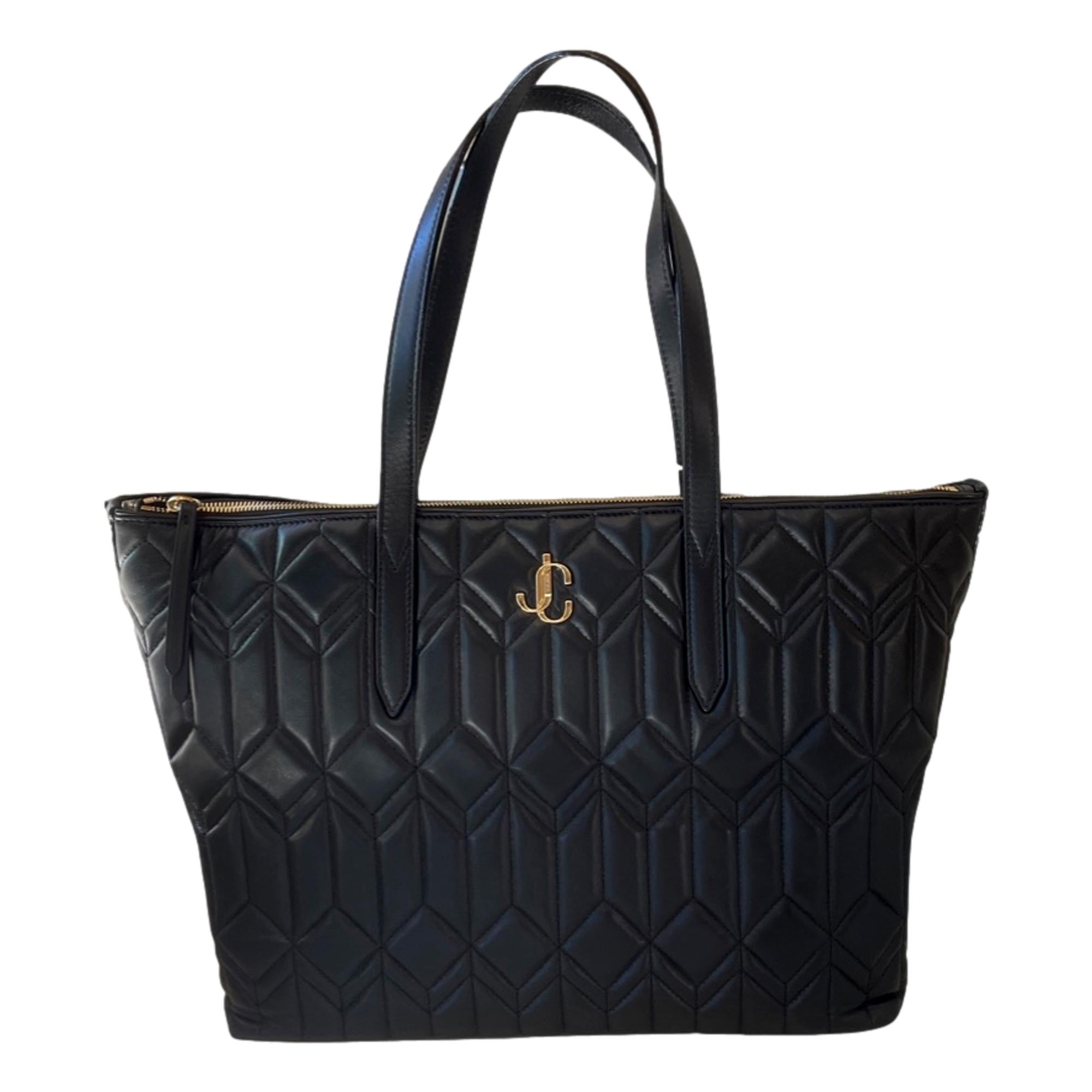 Jimmy Choo Bria Black Quilted Nappa Leather Tote