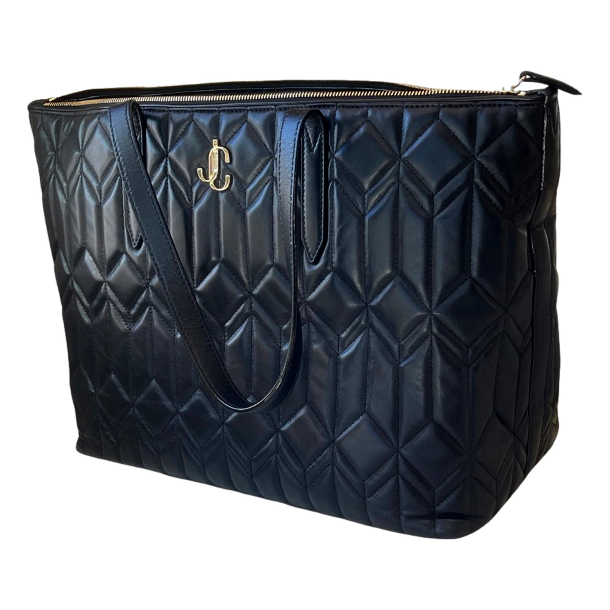 Jimmy Choo Bria Black Quilted Nappa Leather Tote