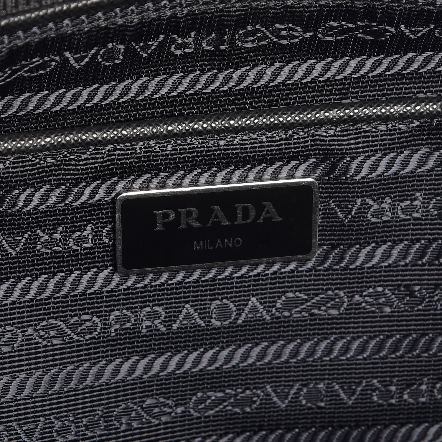 Prada Black Tessuto Nylon Quilted Small Shoulder Handbag