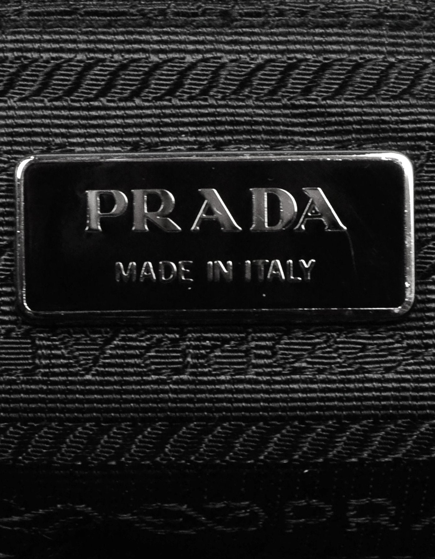 Prada Black Tessuto Nylon Soft Calf Leather Adjustable Backpack