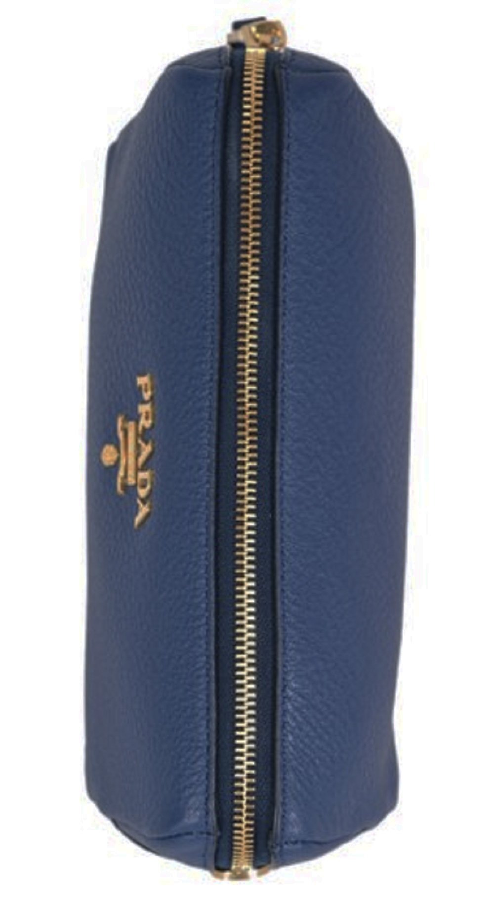 Prada Contenitore Baltico Navy Blue Vitello Daino Vanity Case