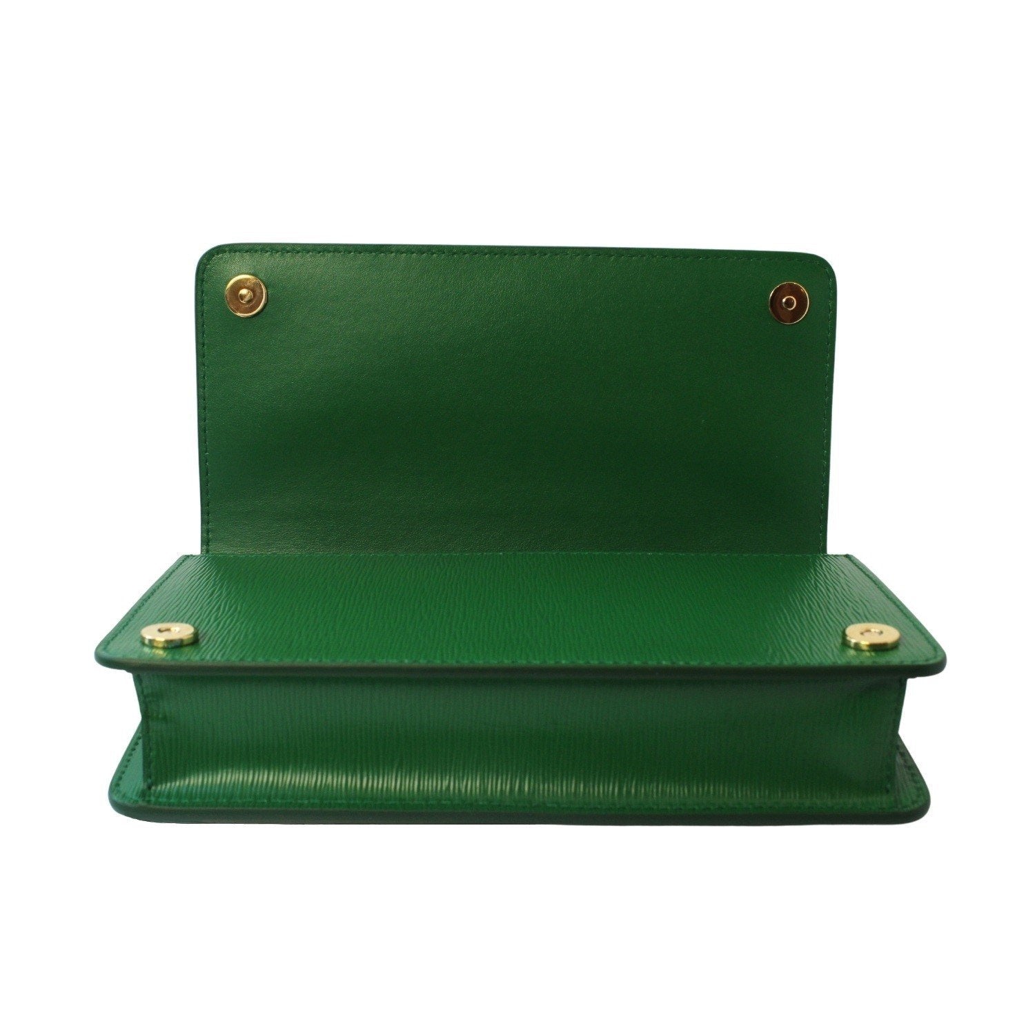 Prada Green Vitello Move Leather Triangle Logo Crossbody Bag