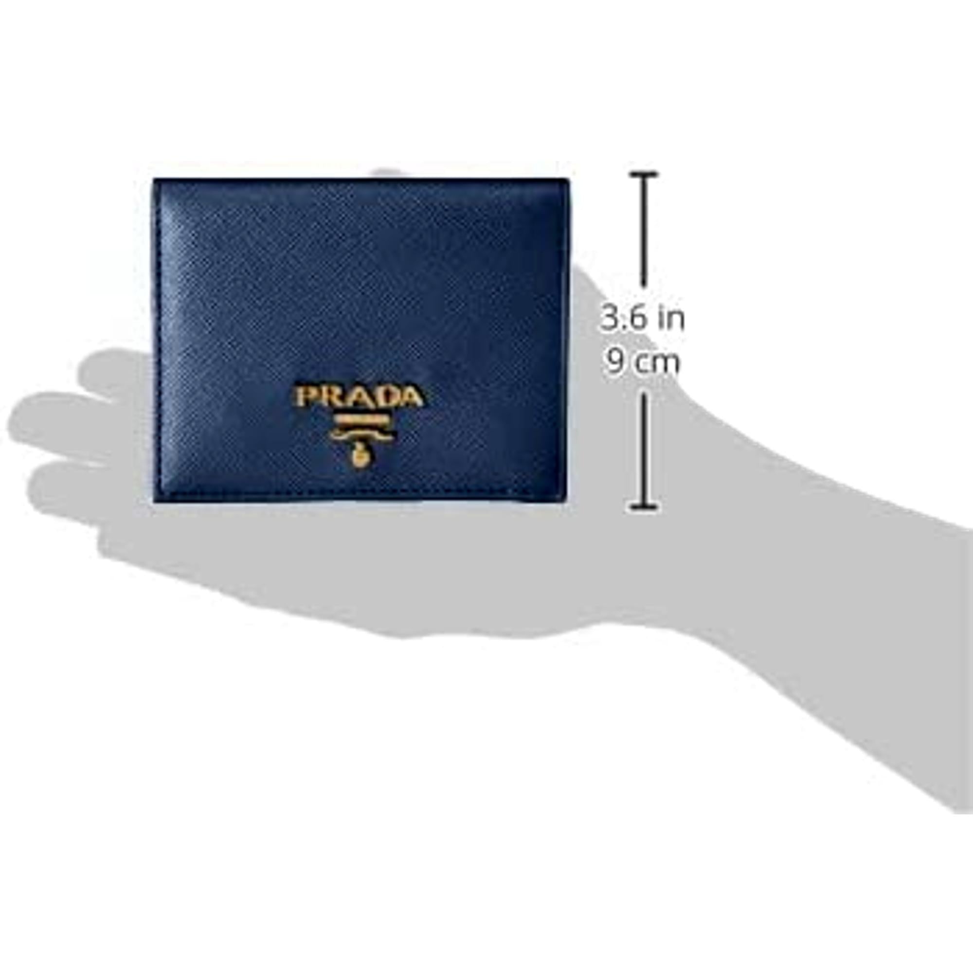 Prada Saffiano Baltico Leather Flap Wallet