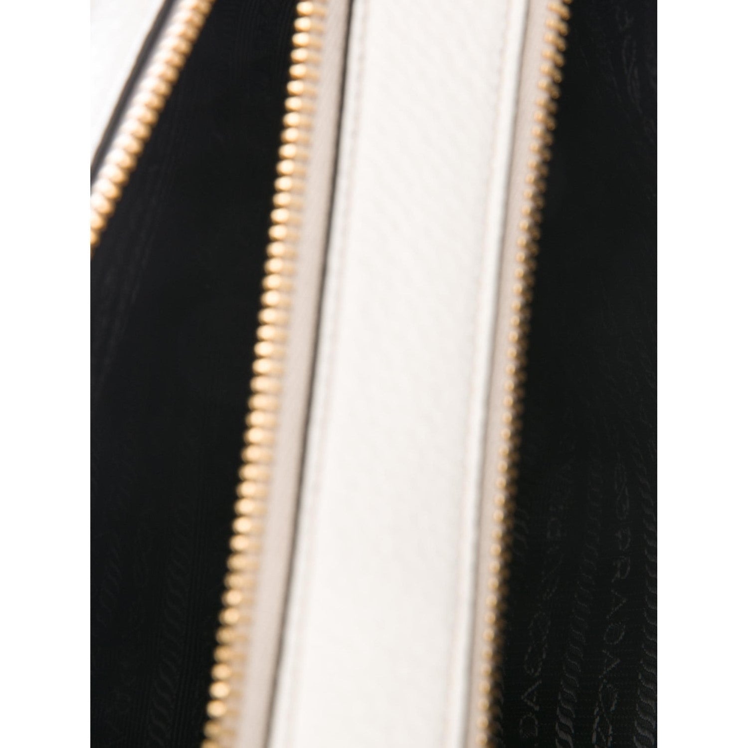 Prada Vitello Phenix White Leather Double Zip Camera Crossbody