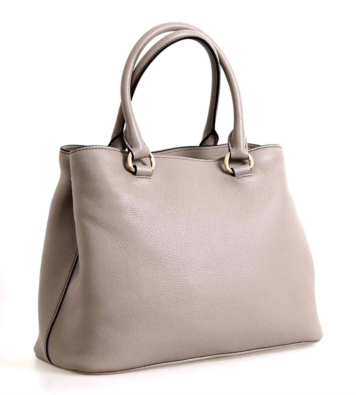 Prada Argilla Gray Vitello Phenix Leather Adjustable Tote Bag