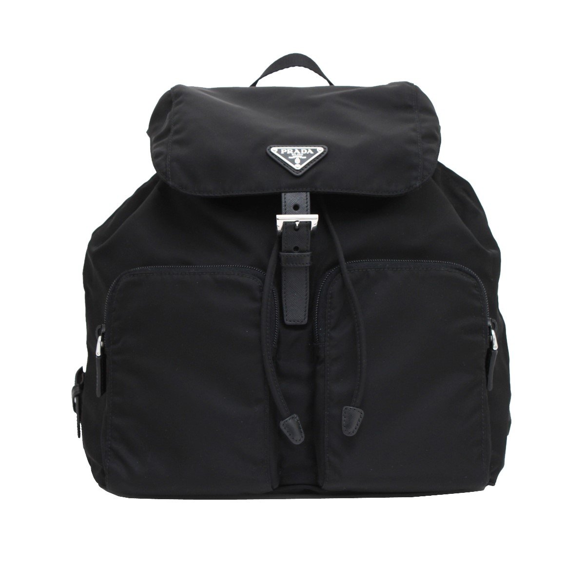 Prada Zainetto Unisex Black Tessuto Nylon Backpack Rucksack