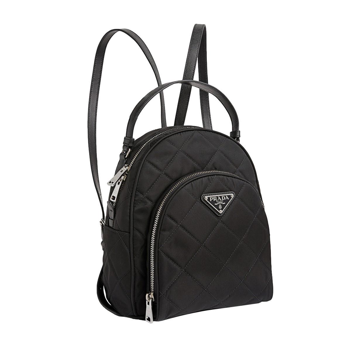 Prada Zaino Black Tessuto Nylon Quilted Backpack