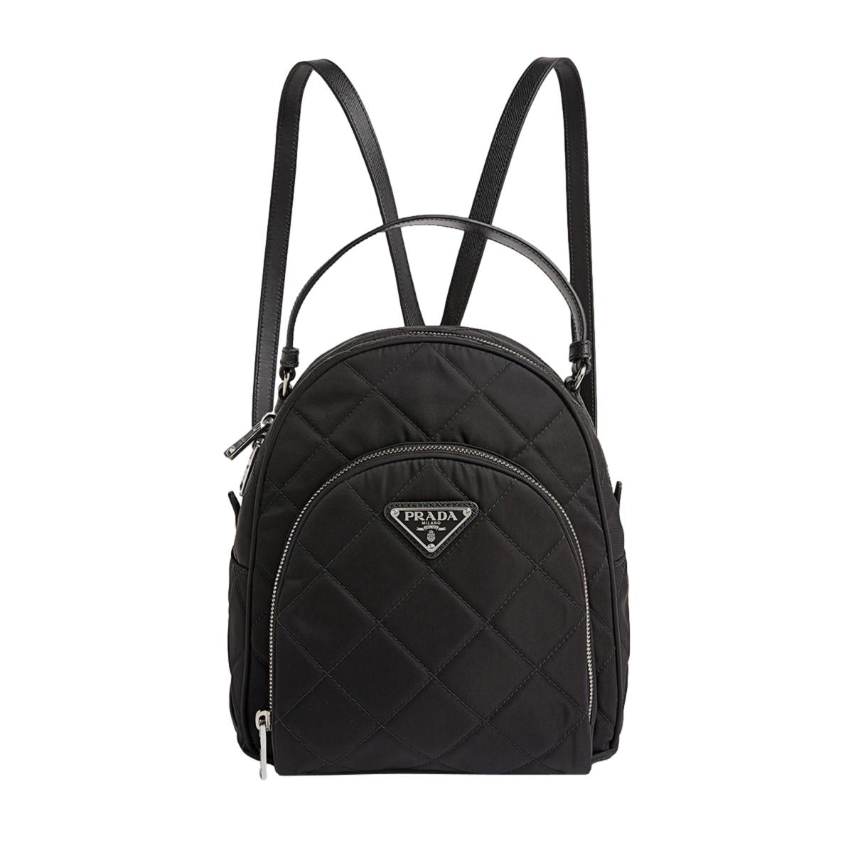 Prada Zaino Black Tessuto Nylon Quilted Backpack