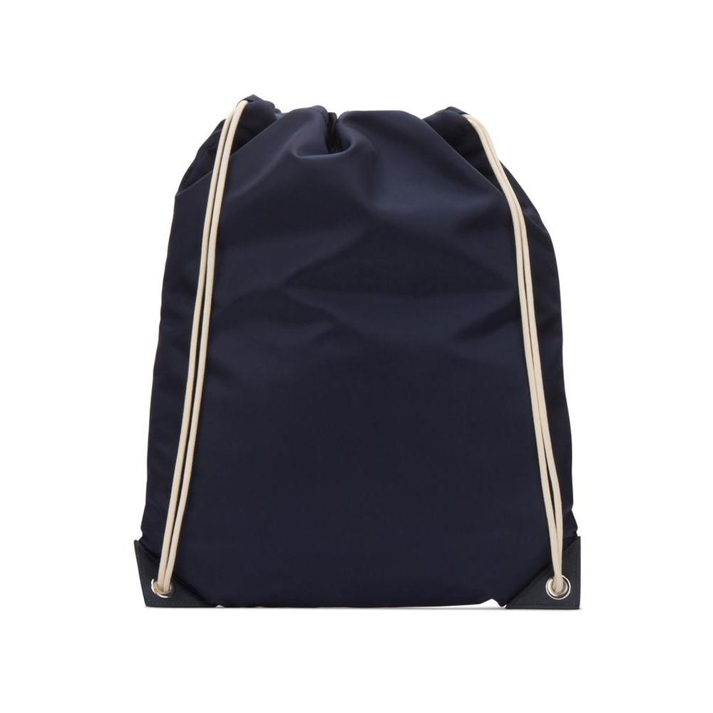 Prada Zaino Navy Tessuto Nylon Drawstring Backpack