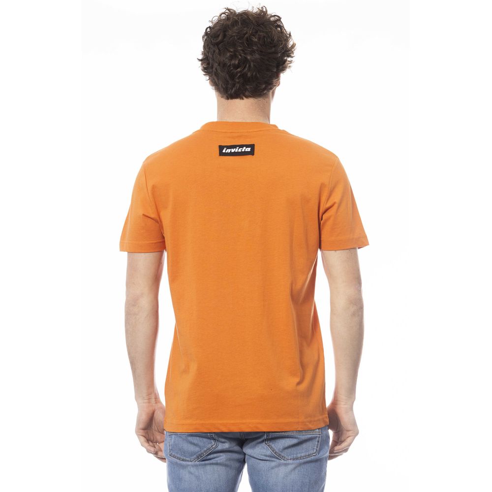 Invicta Orange Logo Crew Neck Tee