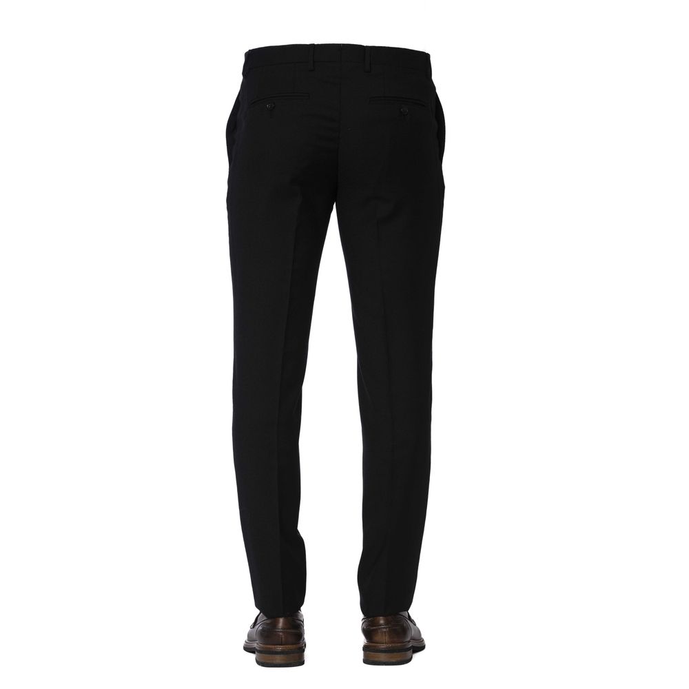 Trussardi Elegant Black Trousers for Distinguished Style