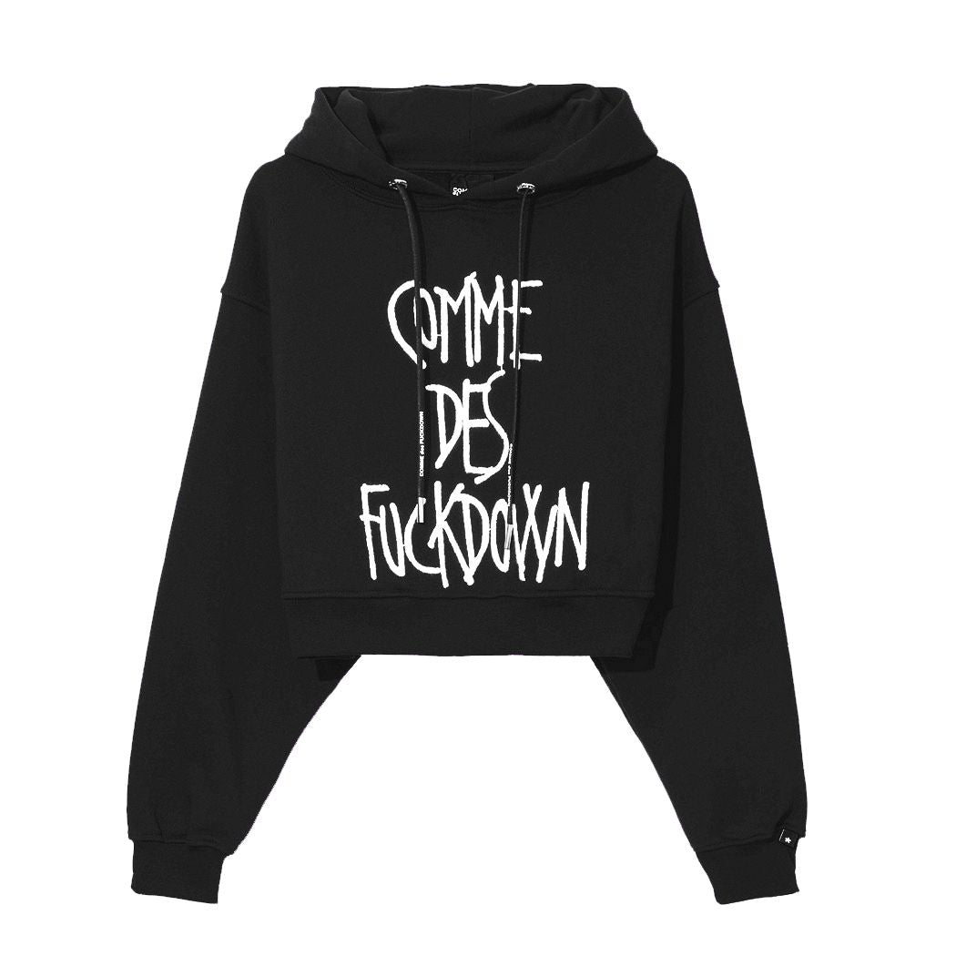 Comme Des Fuckdown Black Cotton Sweater