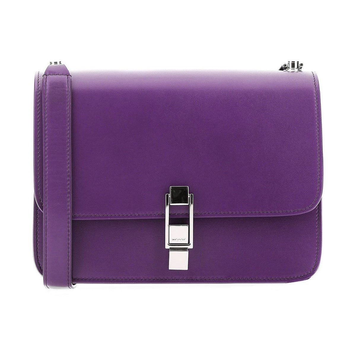 Saint Laurent Carre Royal Purple Ultra Soft Calf Leather