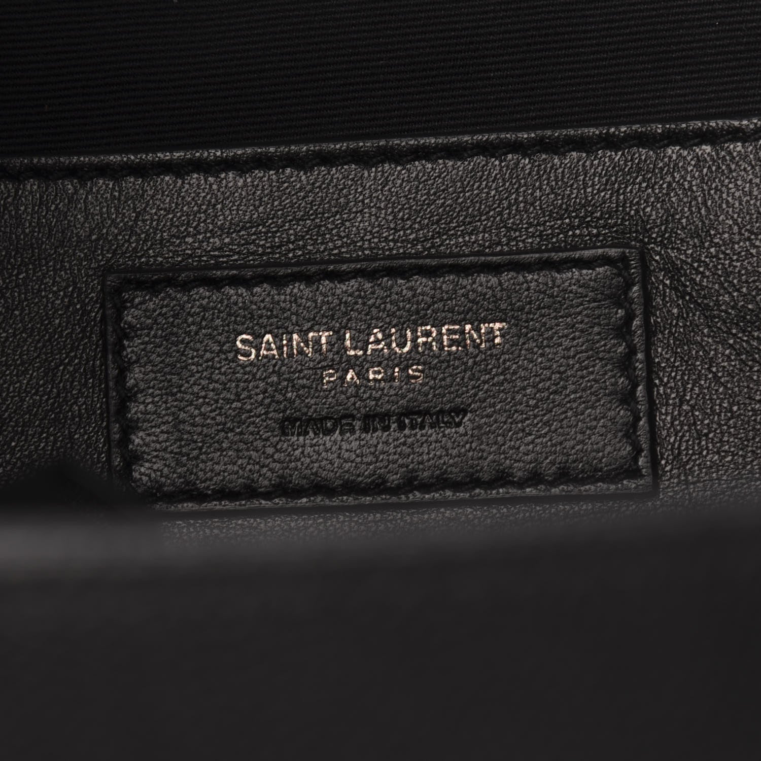 Saint Laurent Grain De Poudre Black Medium West Hollywood Monogram