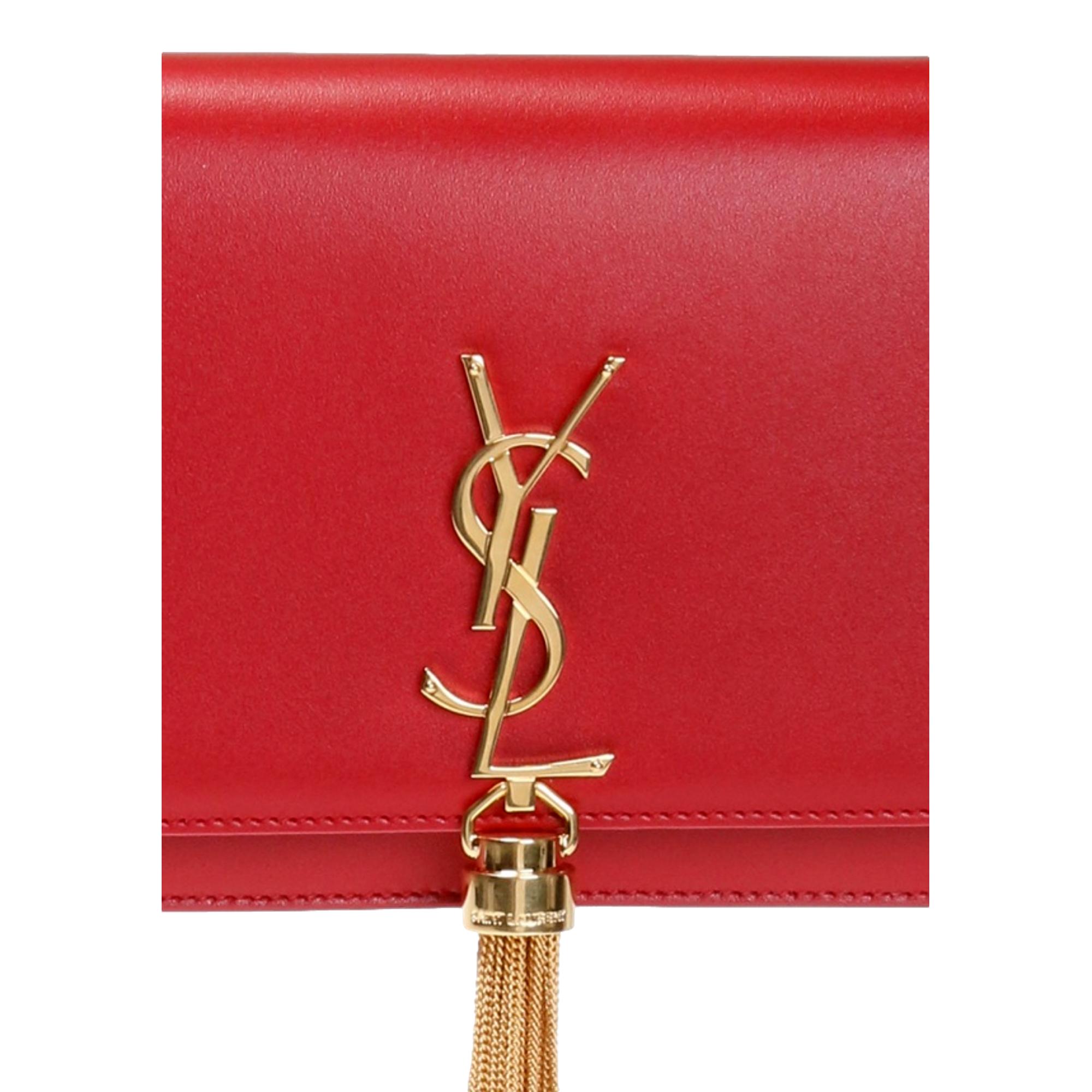 Saint Laurent Kate Tassel Bag Liptick Red