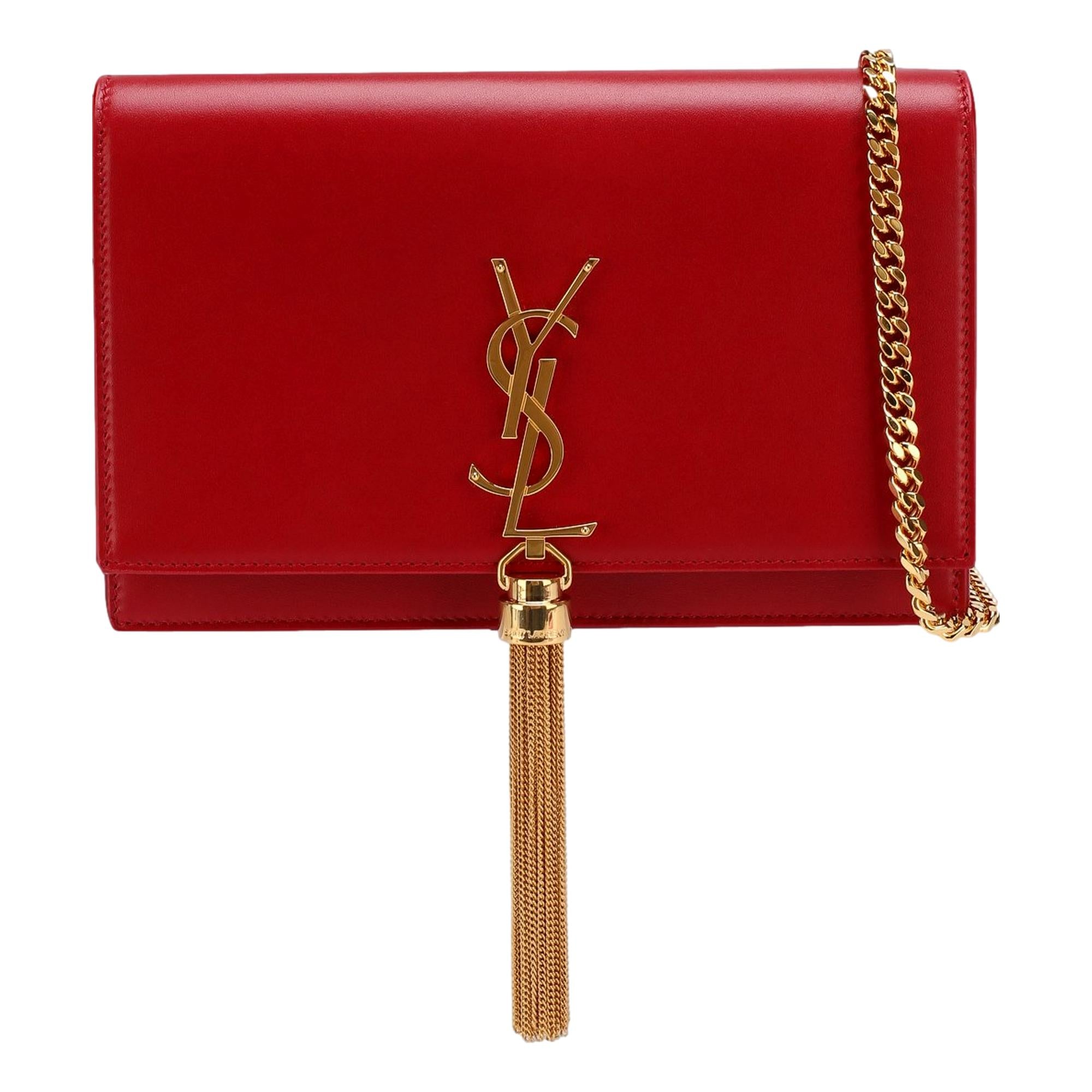 Saint Laurent Kate Tassel Bag Liptick Red