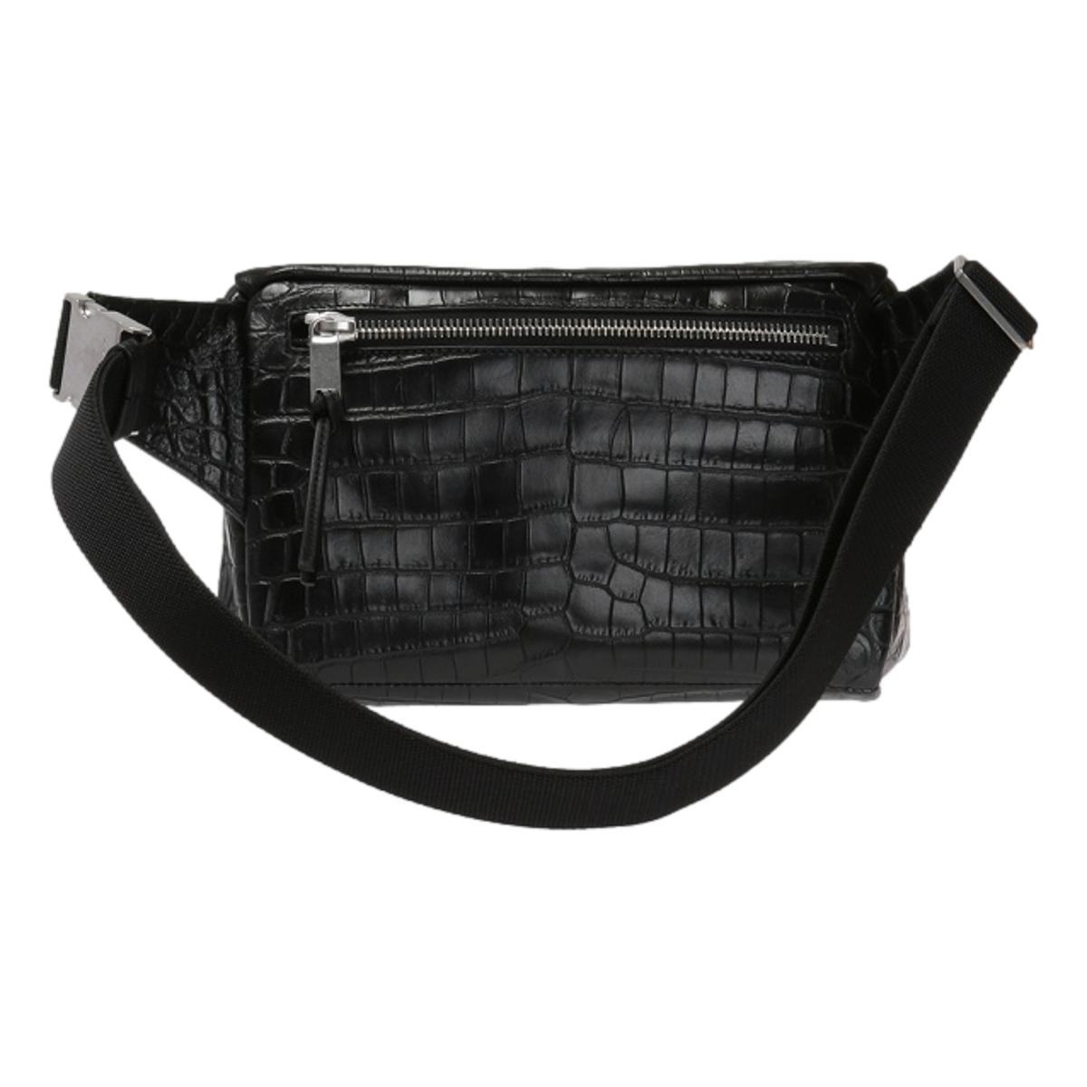 Saint Laurent Marisupio Croc Print Belt Bag