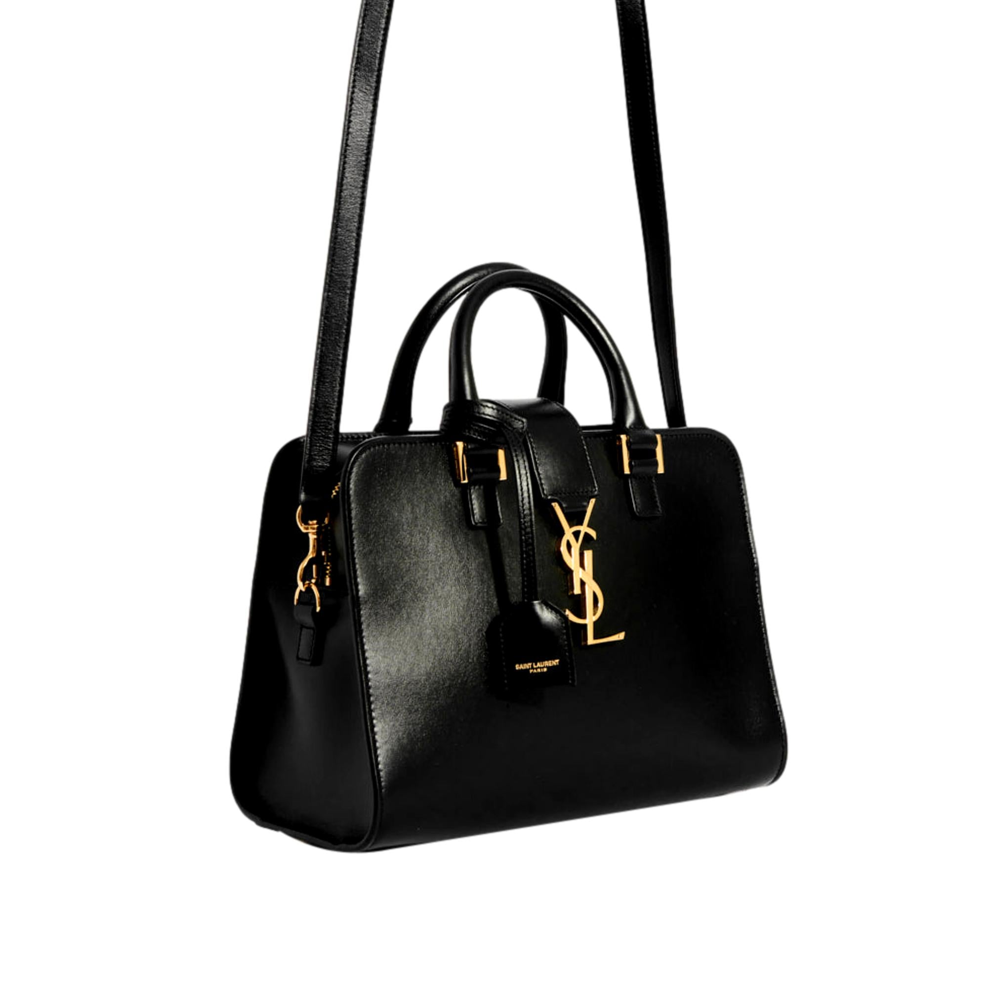 Saint Laurent Monogram Baby Cabas Black