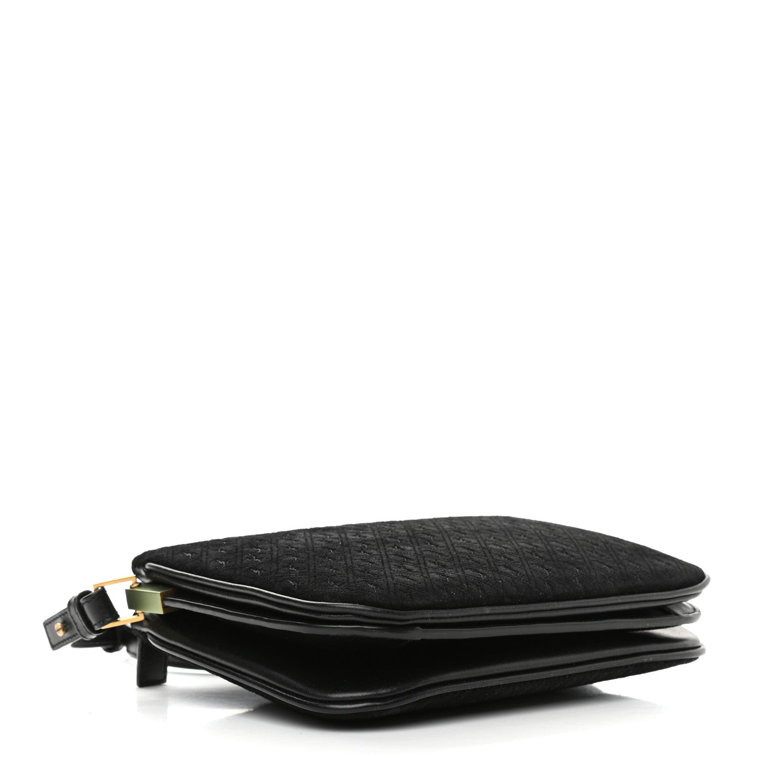 Saint Laurent YSL King Palm Suede Monogram Black Crossbody Bag