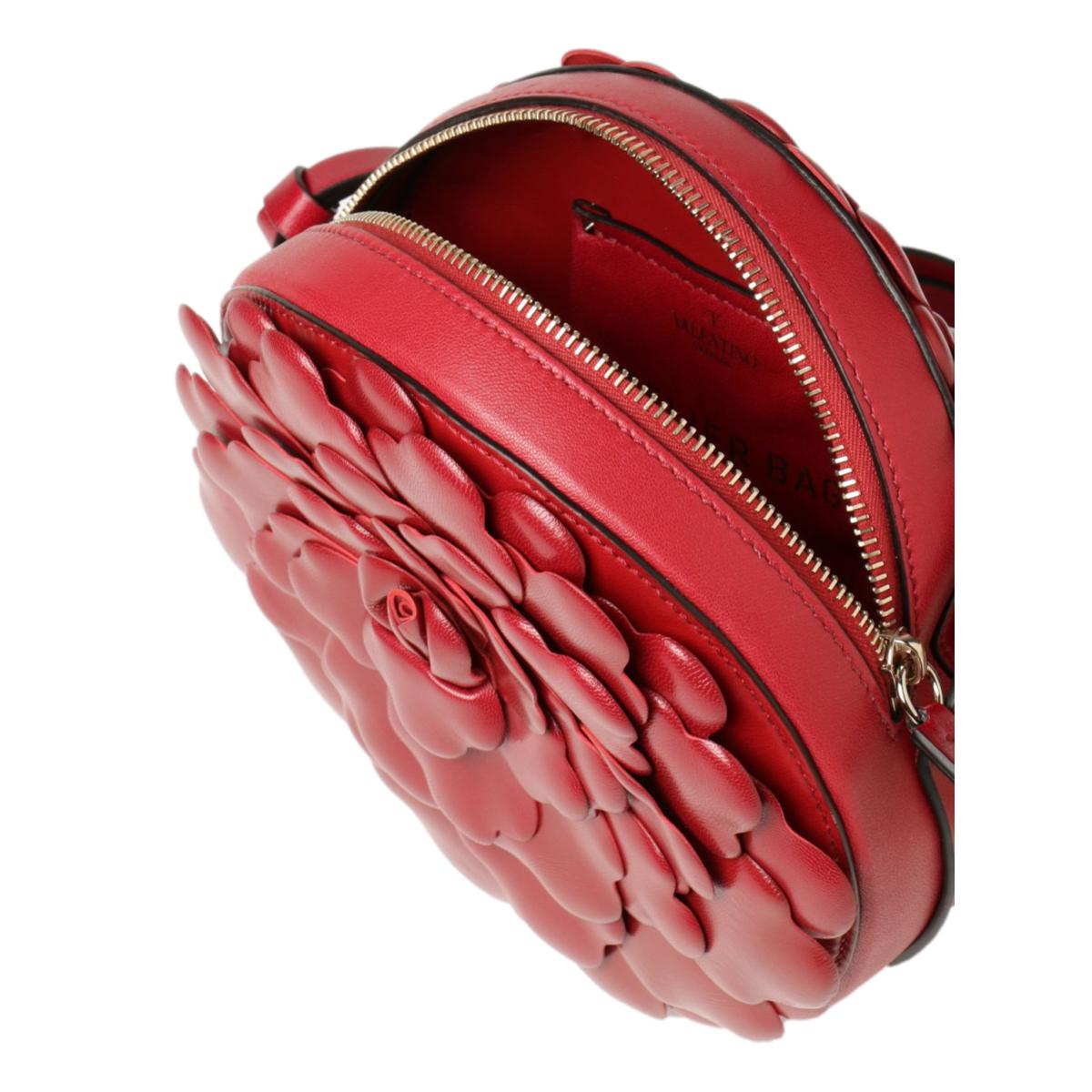 Valentino Garavani Atelier Bag 03 Red Oro Rose Edition Leather Bag