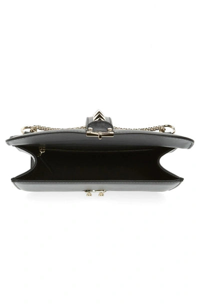 Valentino Garavani Medium Lock Studded Leather Nero