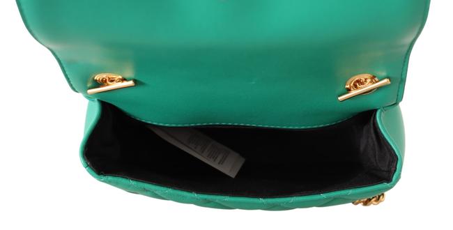 Versace La Medusa Quilted Emerald Green Lambskin Leather Bag